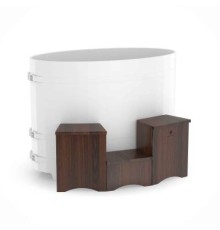 Подиум две ступеньки - дуб мореный