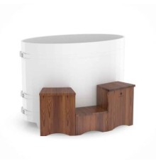 Подиум две ступеньки - лиственница мореная