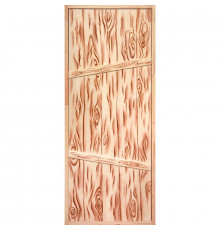 Дверь из массива "На иглах резная" 1900х700 мм