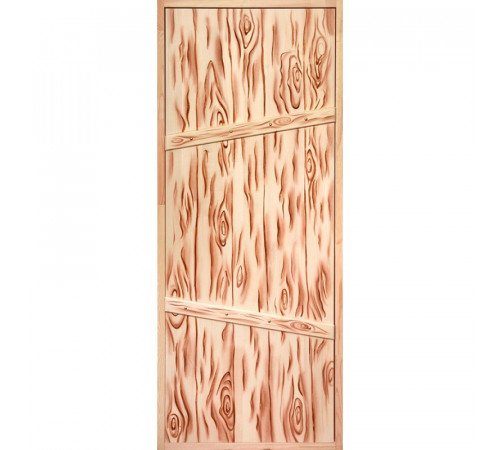 Дверь из массива "На иглах резная" 1900х700 мм