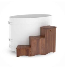 Подиум три ступеньки - дуб мореный