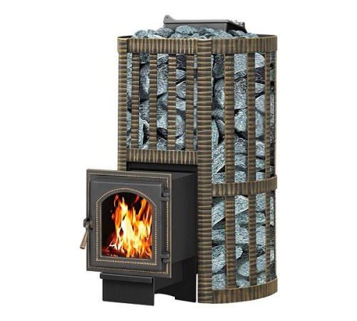 Дровяная печь ВЕЗУВИЙ УРАГАН КОВКА 22 (270)