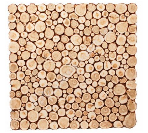 Панно из можжевельника, 500х500 мм.