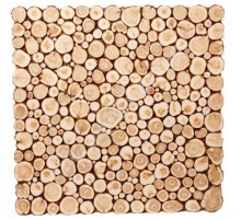 Панно из можжевельника, 600х600 мм.