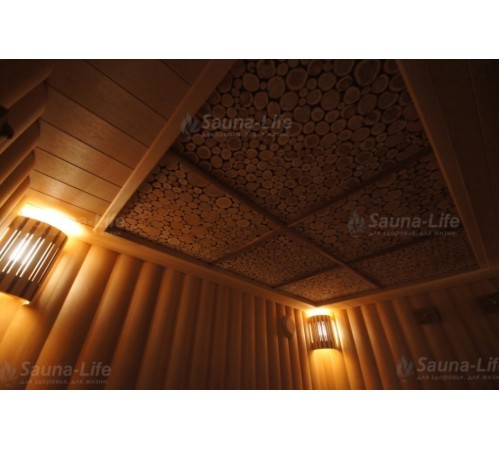 Панно из можжевельника, 600х600 мм.