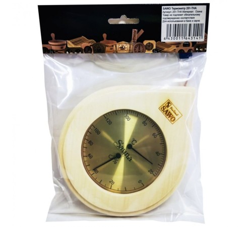 Термогигрометр Sawo 251-THA (осина)
