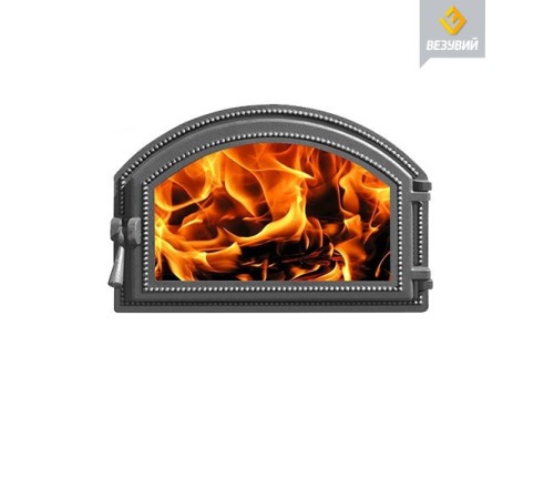 Дверка каминная ВЕЗУВИЙ 222 (Антрацит)