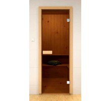 Дверь стеклянная Aldo 1900х700 мм (бронза)