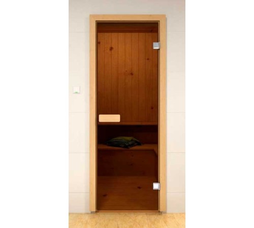 Дверь стеклянная Aldo 1900х700 мм (бронза)