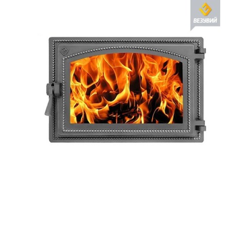 Дверка каминная ВЕЗУВИЙ 230 (Антрацит)