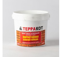 Мастика термостойкая на минеральной основе Терракот 2,5 кг