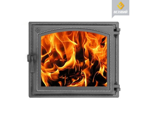 Дверка каминная ВЕЗУВИЙ 240 (Антрацит)