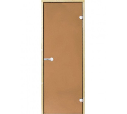 Дверь стеклянная Harvia STG 7х19 (коробка ольха, стекло бронза)