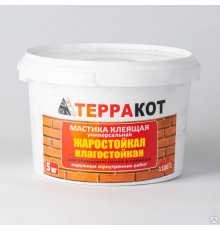 Мастика термостойкая на минеральной основе Терракот 5кг
