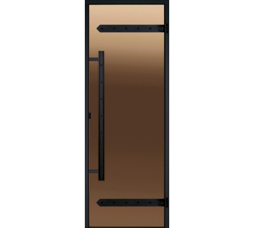 Дверь стеклянная Harvia Legend STG 7х19 (коробка сосна, стекло бронза)