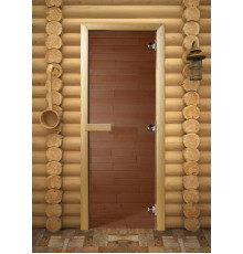 Двери для саун Maestro Woods 70x190 см (бронза)