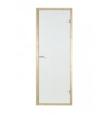 Дверь стеклянная Harvia STG 7х19 (коробка ольха, стекло сатин)