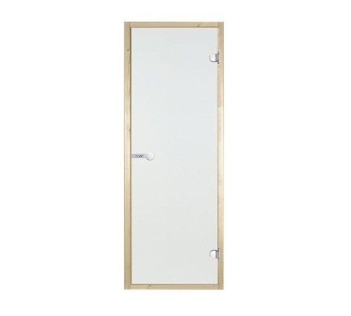 Дверь стеклянная Harvia STG 7х19 (коробка ольха, стекло сатин)