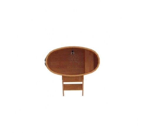 Купель овальная, сращенные ламели из лиственницы, 0.59х1.06