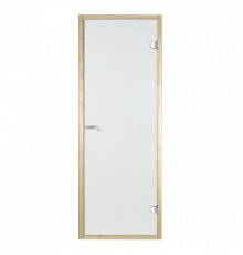 Дверь стеклянная Harvia STG 7х19 (коробка сосна, стекло сатин)