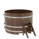 Купель круглая, сращенные ламели из лиственницы, диаметр 1.50