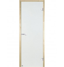 Дверь стеклянная Harvia Legend STG 7х19 (коробка сосна, стекло сатин)