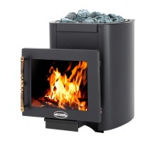 Дровяная печь ВЕЗУВИЙ РУСИЧЪ АНТРАЦИТ 22 Панорама