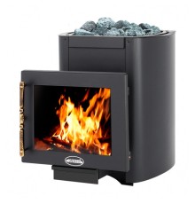 Дровяная печь ВЕЗУВИЙ РУСИЧЪ АНТРАЦИТ 22 Панорама