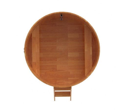 Купель круглая, сращенные ламели из лиственницы, диаметр 1.80