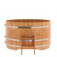 Купель круглая, сращенные ламели из лиственницы, диаметр 1.80