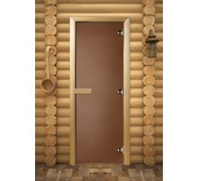 Двери для саун Maestro Woods 70x190 см (бронза матовая)