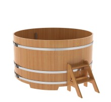 Купель круглая, лиственница, диаметр 2.0