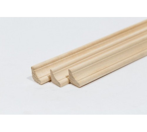 Плинтус осина 25х25 сорт Экстра, длина 1,8 - 3 м