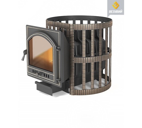 Чугунная печь ВЕЗУВИЙ Легенда Ретро 24 Ковка (205)