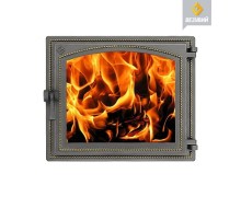 Дверка каминная ВЕЗУВИЙ 240  (Бронза)