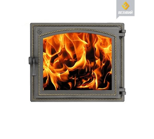 Дверка каминная ВЕЗУВИЙ 240  (Бронза)