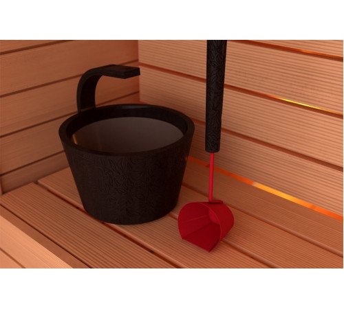 Шайка 4 л. Sawo 342-BL-DRF (кедр)