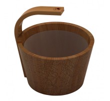 Шайка 4 л. Sawo 342-D-DRF (кедр)