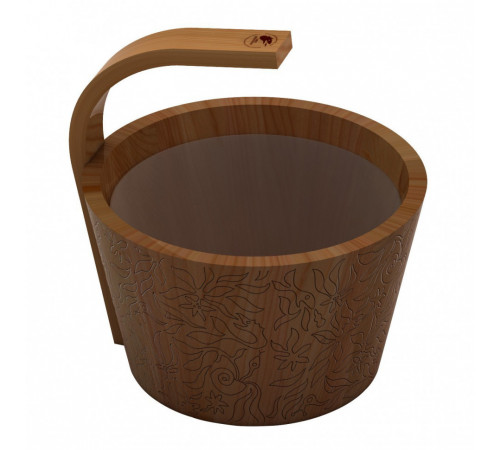 Шайка 4 л. Sawo 342-D-DRF (кедр)