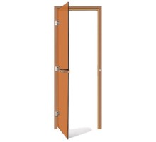 Дверь SAWO 730-3SGD-L 7/19 левая, (стекло бронза, коробка кедр)