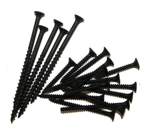 Саморезы черные по дереву 76 мм