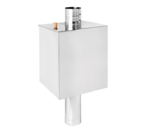 Бак для воды Везувий 55 л на трубе Ø 115 мм (прямоугольный)