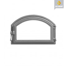 Дверка каминная ВЕЗУВИЙ 222 (не крашенная, без стекла)