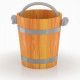 Ведро BentWood из натуральной лиственницы 12 л