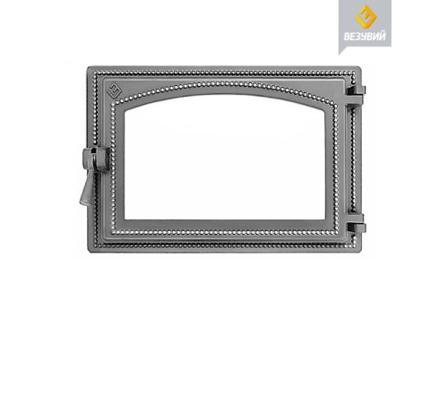 Дверка каминная ВЕЗУВИЙ 230 (не крашенная, без стекла)