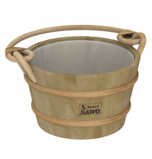 Ведро деревянное Sawo 341-D 4 л (с пластиковой вставкой)