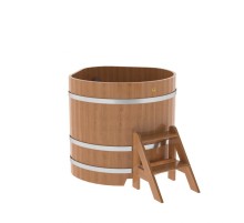 Купель угловая из дуба 1,03х1,03 H=1,0