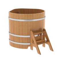 Купель угловая из лиственницы 1,03х1,03 H=1,0