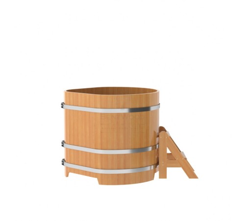 Купель угловая из лиственницы 1,03х1,03 H=1,0