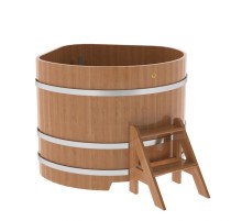 Купель угловая из дуба 1,19х1,19 H=1,0